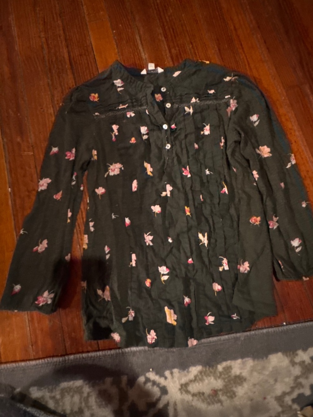 Lucky brand floral shirt size small